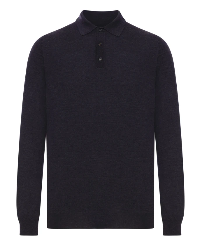 Классическая рубашка поло темно-синего цвета. Zanone, черный
Классическая рубашка поло темно-синего цвета. Zanone, черный