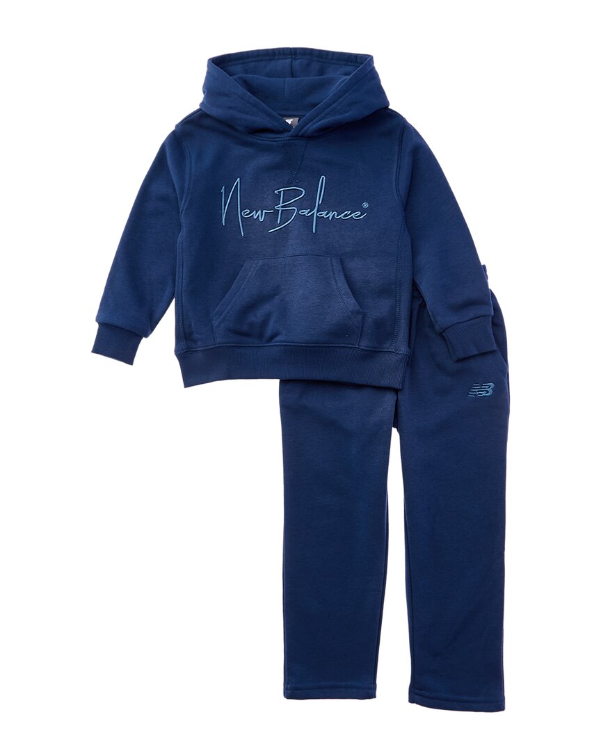 Комплект New Balance из 2 предметов: флисовая толстовка и спортивные штаны, синий
Комплект New Balance из 2 предметов: флисовая толстовка и спортивные штаны, синий