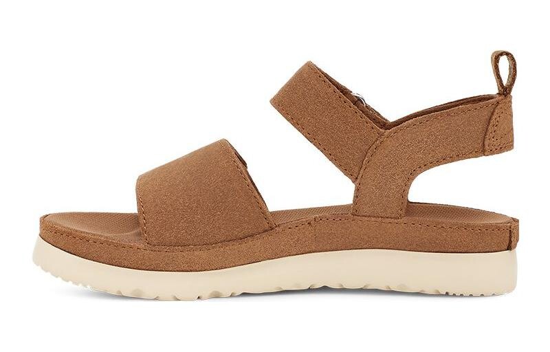 Детские сандалии из телячьей замши с открытой пяткой Ugg, цвет Chestnut 
Детские сандалии из телячьей замши с открытой пяткой Ugg, цвет Chestnut