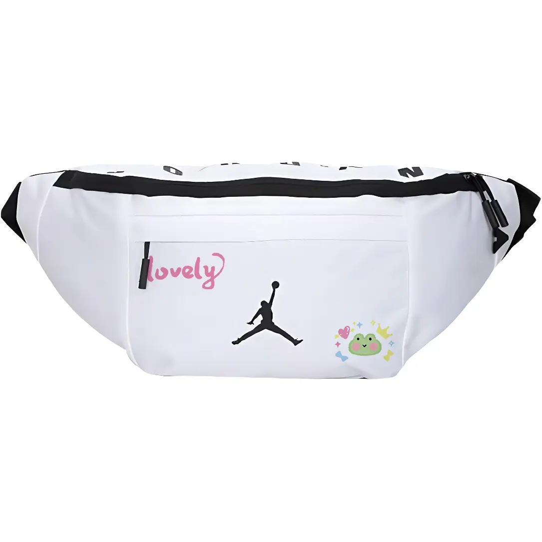 Jordan Полиэстеровый поясной рюкзак унисекс белый, Frog
Jordan Полиэстеровый поясной рюкзак унисекс белый, Frog