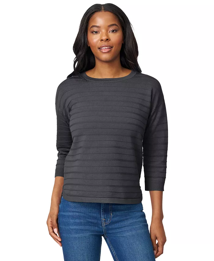 Женский свитер в рубчик с османской резинкой и круглым вырезом, рукава 3/4 Melissa Paige, серый
Женский свитер в рубчик с османской резинкой и круглым вырезом, рукава 3/4 Melissa Paige, серый