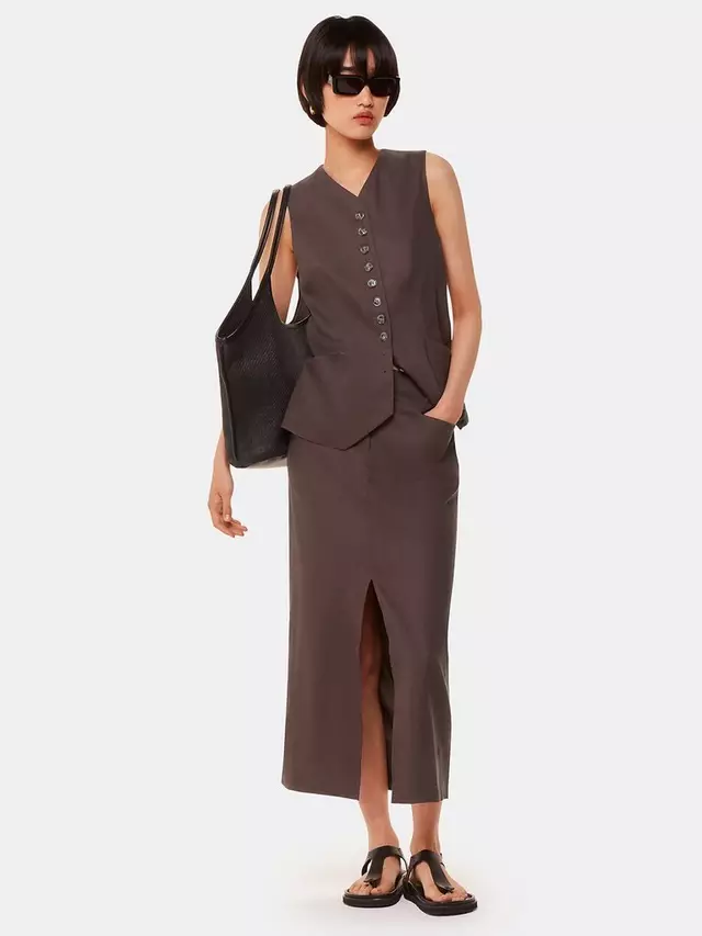 Юбка Whistles Mila Linen Blend Tab Detail Midi, цвет dark grey
Юбка Whistles Mila Linen Blend Tab Detail Midi, цвет dark grey
