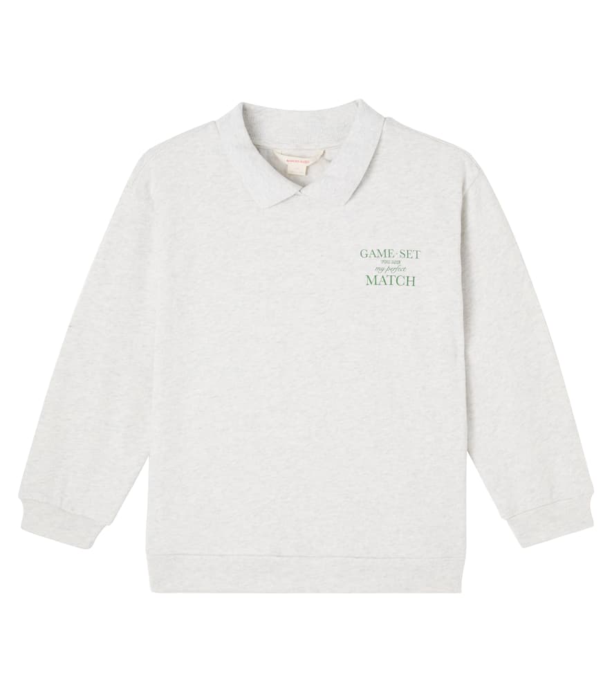 Пятнистая хлопковая поло с принтом Konges Sløjd, Off White Melange
Пятнистая хлопковая поло с принтом Konges Sløjd, Off White Melange