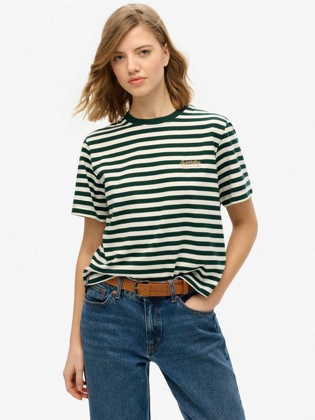 Футболка из чистого органического хлопка в полоску country club Superdry, зеленый
Футболка из чистого органического хлопка в полоску country club Superdry, зеленый