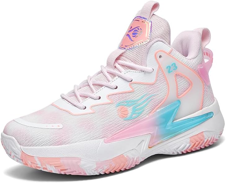 Баскетбольные кроссовки для женщин и мужчин, дышащие, с нескользящей подошвой, для улицы, повседневные унисекс модные кеды Balcurey, розовый
Баскетбольные кроссовки для женщин и мужчин, дышащие, с нескользящей подошвой, для улицы, повседневные унисекс модные кеды Balcurey, розовый