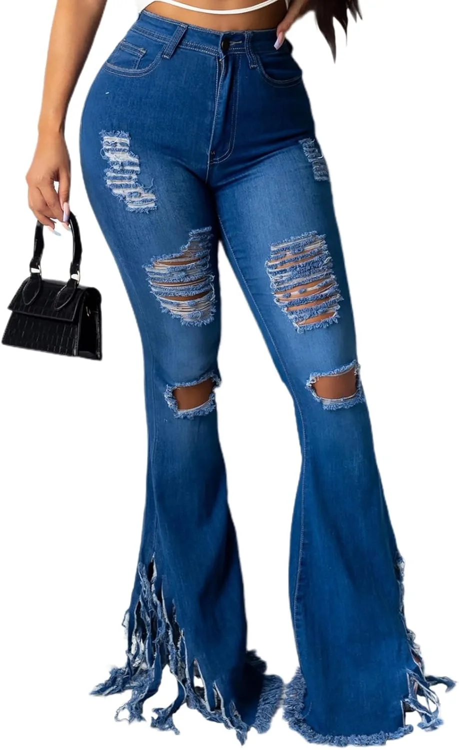 Джинсы-клеш 70s для женщин с высокой талией и эластичным поясом PaladMom
Джинсы-клеш 70s для женщин с высокой талией и эластичным поясом PaladMom