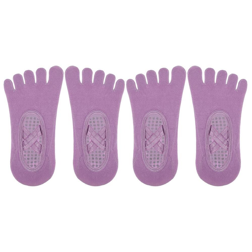 Носки для йоги, носки с пятью пальцами, балетные носки с ручками для женщин Unique Bargains, фиолетовый
Носки для йоги, носки с пятью пальцами, балетные носки с ручками для женщин Unique Bargains, фиолетовый