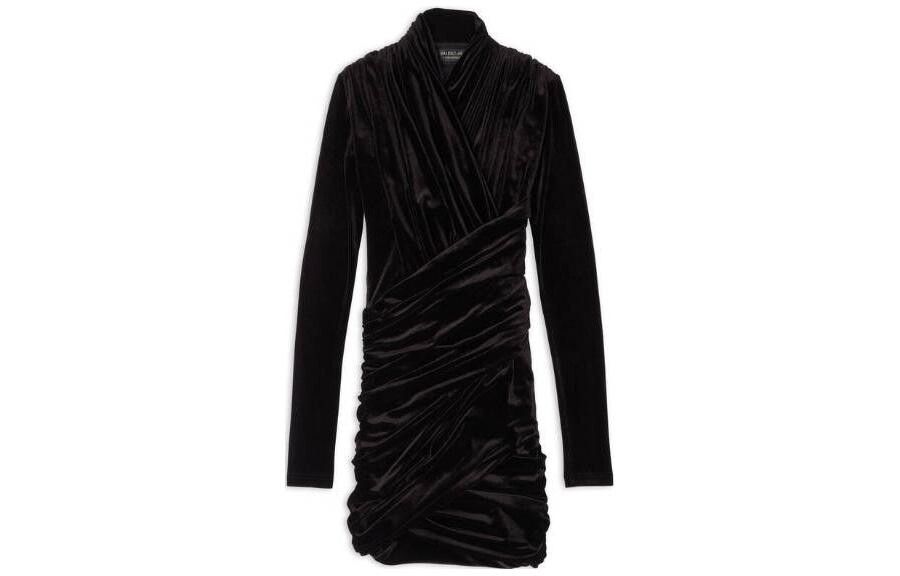 Платье Balenciaga с длинными рукавами, черный
Платье Balenciaga с длинными рукавами, черный