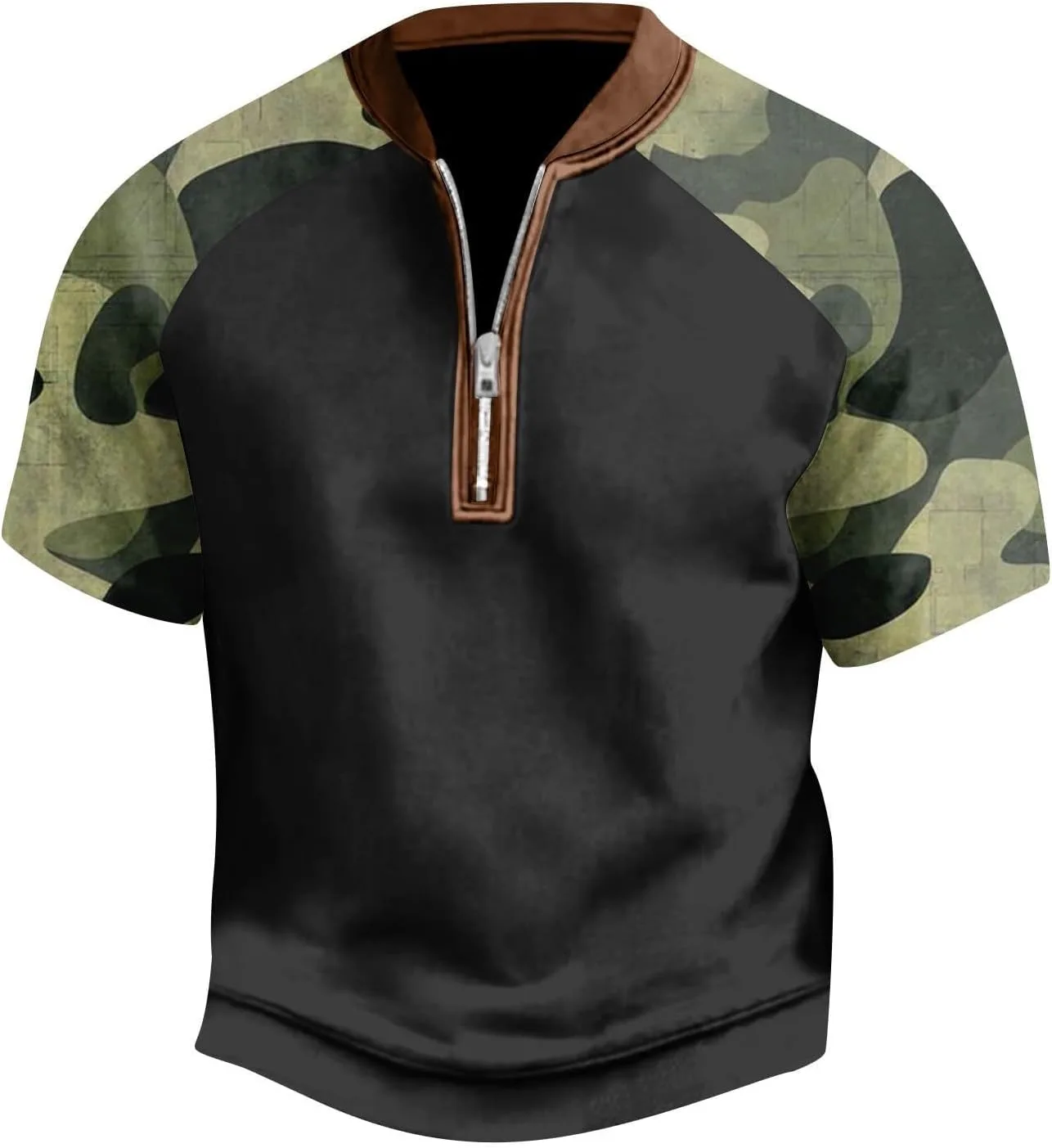 Футболка Camo Raglan для мужчин с 1/4 молнией
Футболка Camo Raglan для мужчин с 1/4 молнией