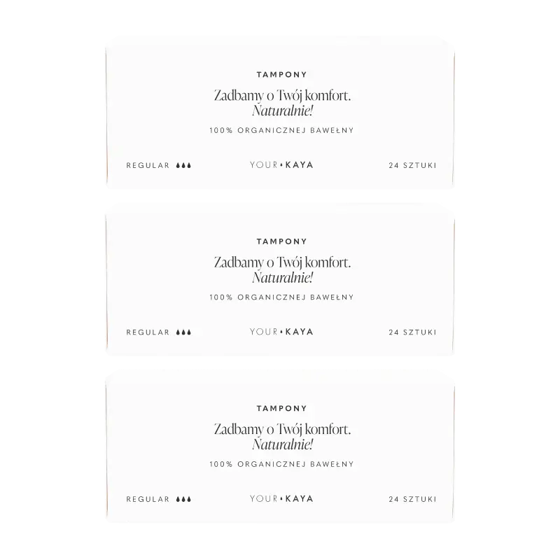Набор: тампоны обычные Your Kaya, 3х24 шт 
Набор: тампоны обычные Your Kaya, 3х24 шт