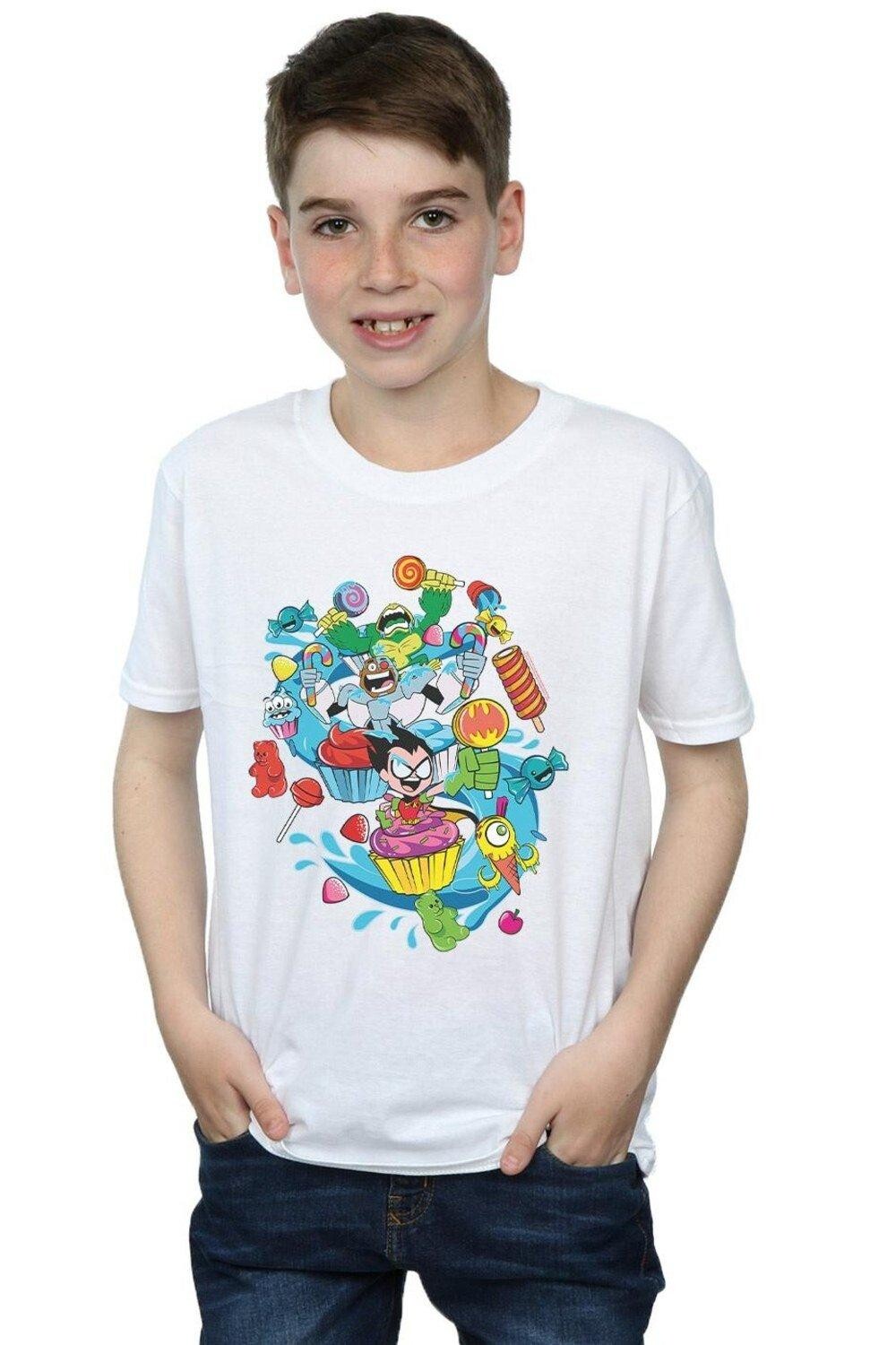 Футболка «Юные титаны: вперед, конфетная мания» DC Comics, белый
Футболка «Юные титаны: вперед, конфетная мания» DC Comics, белый
