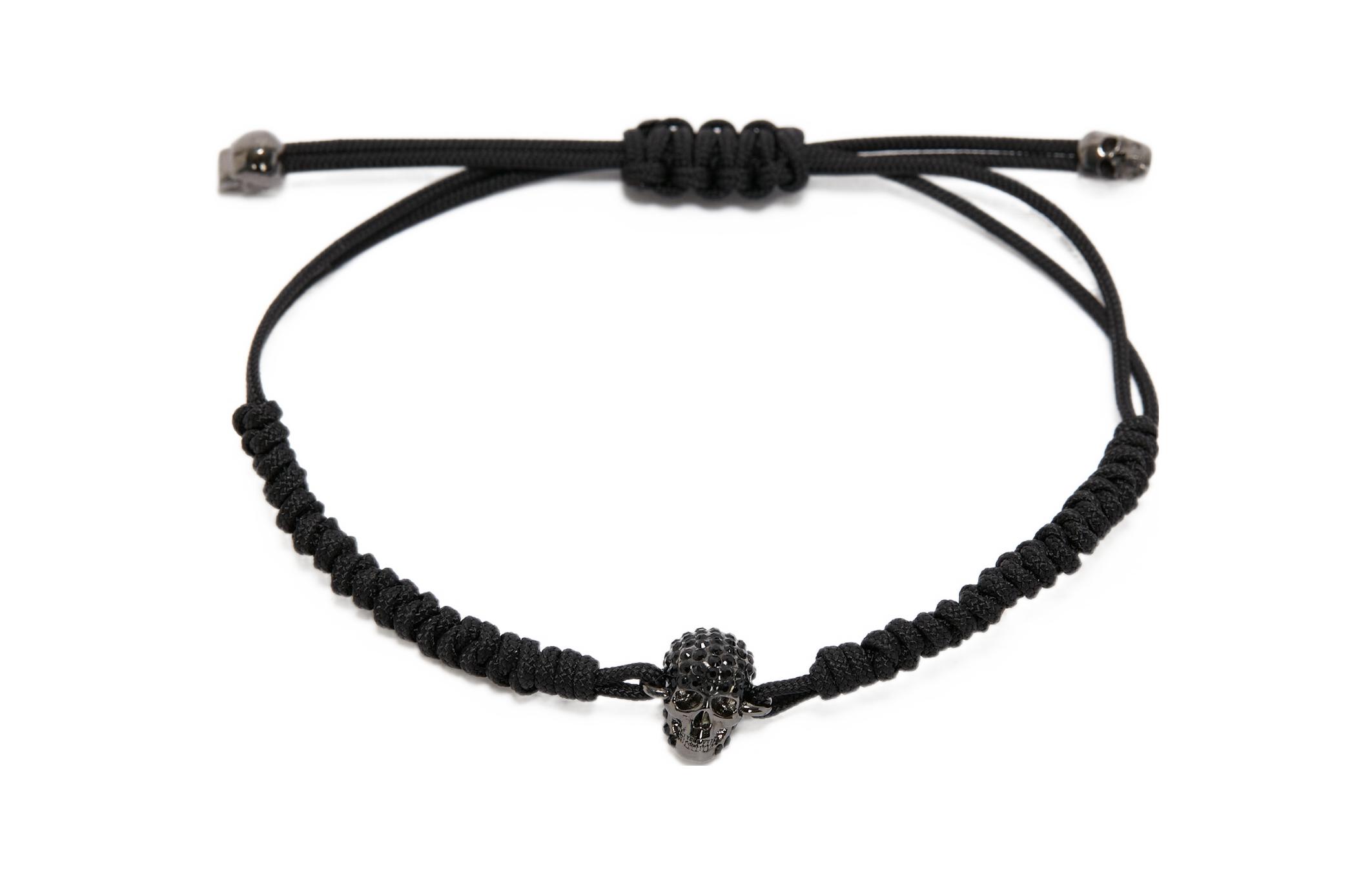 Браслет дружбы Pavé Skull Alexander McQueen, черный
Браслет дружбы Pavé Skull Alexander McQueen, черный