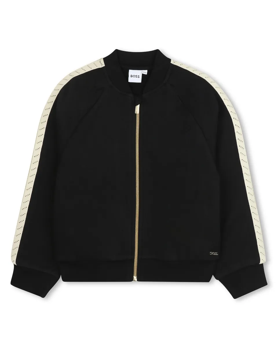 Детская куртка черного цвета на молнии BOSS Kidswear
Детская куртка черного цвета на молнии BOSS Kidswear