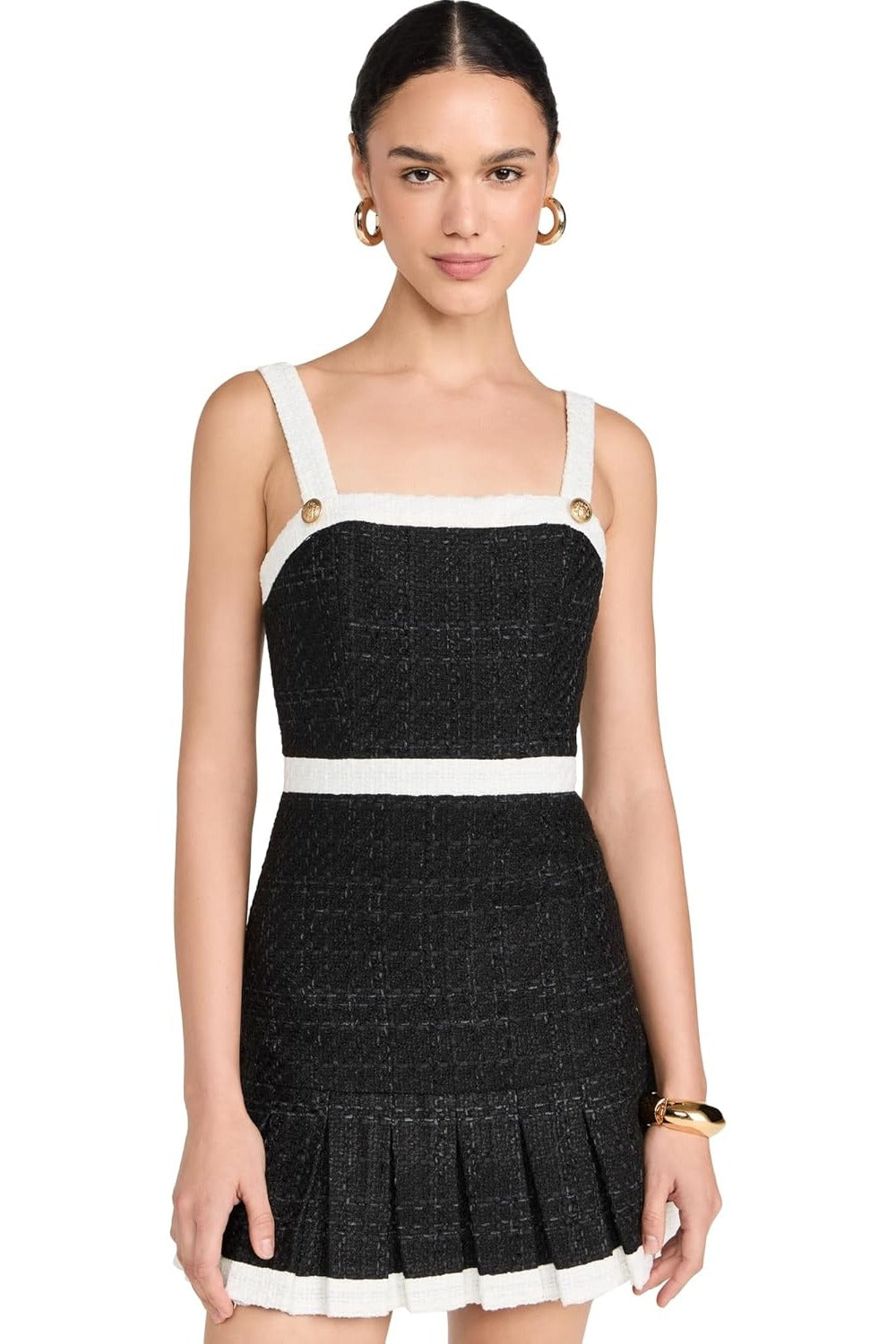 Alice + olivia Женское мини-платье Clarine Square Pleated, черное/белое с оттенком
Alice + olivia Женское мини-платье Clarine Square Pleated, черное/белое с оттенком