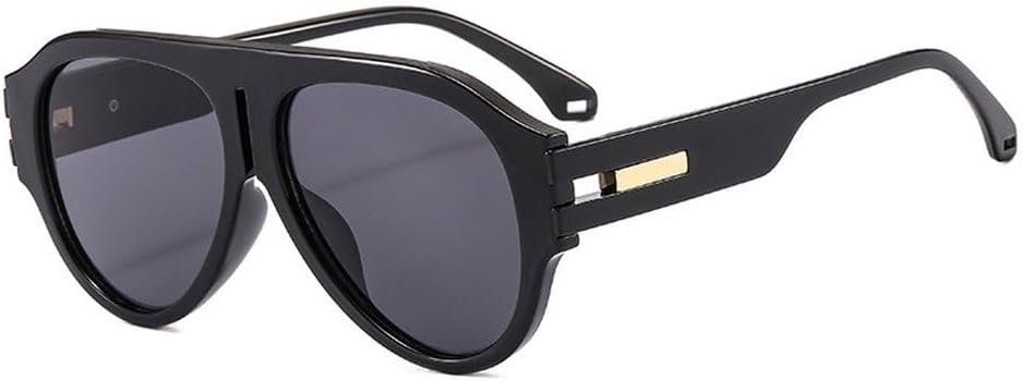 Модные солнцезащитные очки-пилот для женщин, ретро, двухцветные, с защитой от УФ-излучения UV400, для мужчин, трендовые градиентные солнцезащитные очки в стиле панк SKFGNX, Black Grey
Модные солнцезащитные очки-пилот для женщин, ретро, двухцветные, с защитой от УФ-излучения UV400, для мужчин, трендовые градиентные солнцезащитные очки в стиле панк SKFGNX, Black Grey