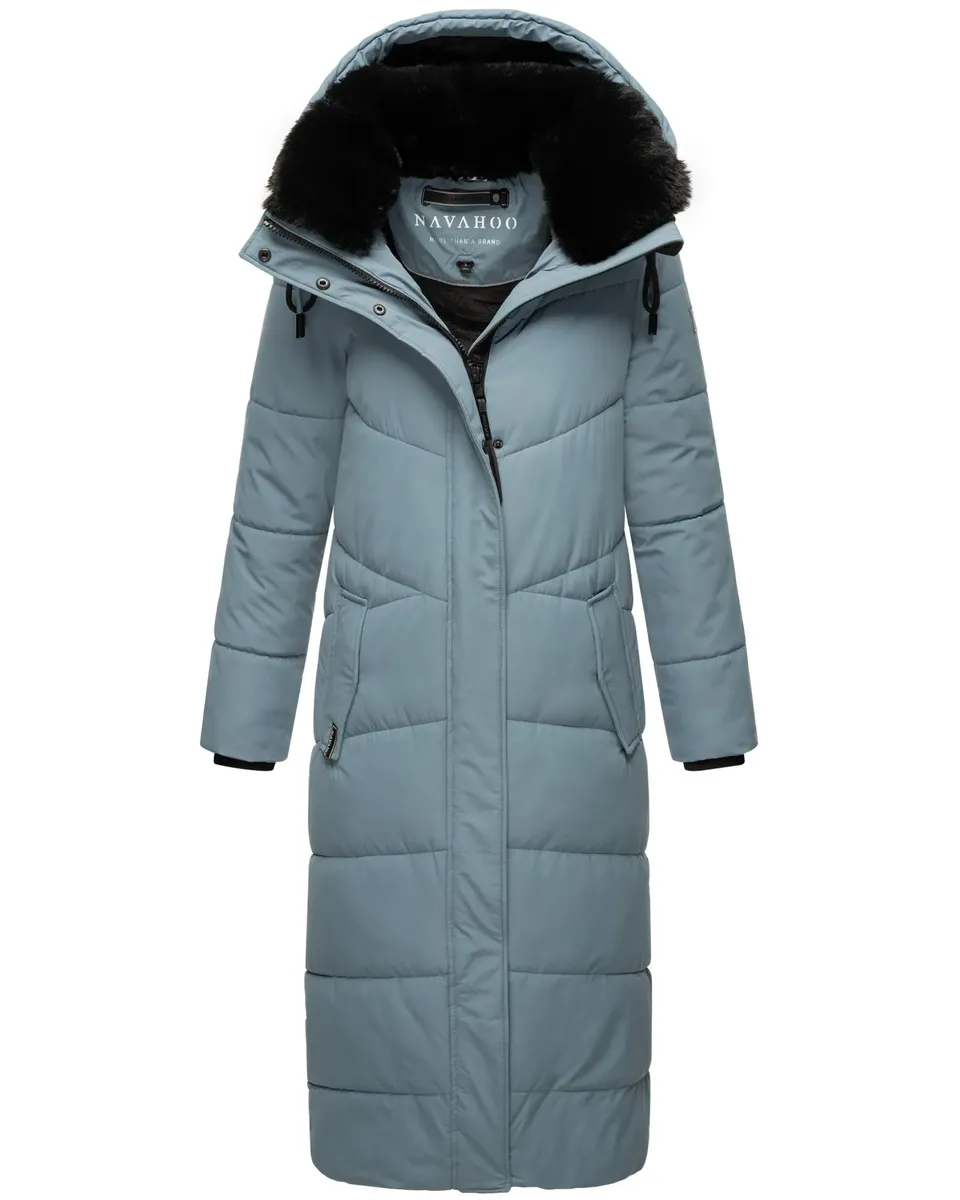 Стеганое пальто Наваху "Eyecatcher XIV", женское зимнее пальто со съемным воротником из искусственного меха Navahoo, синий
Стеганое пальто Наваху "Eyecatcher XIV", женское зимнее пальто со съемным воротником из искусственного меха Navahoo, синий