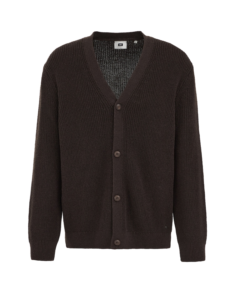 Вязаный кардиган WE Fashion, темно-коричневый
Вязаный кардиган WE Fashion, темно-коричневый