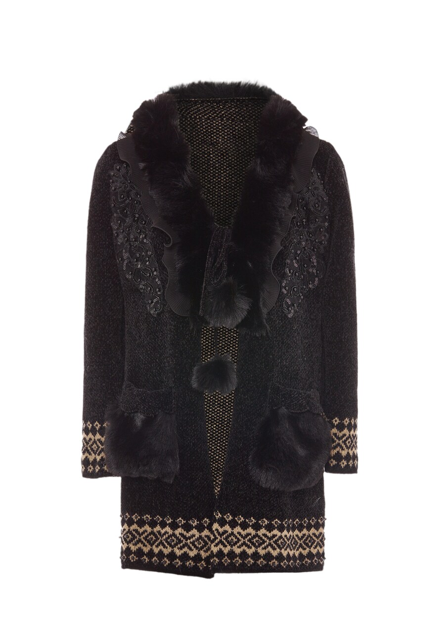 Вязаный кардиган faina, черный
Вязаный кардиган faina, черный