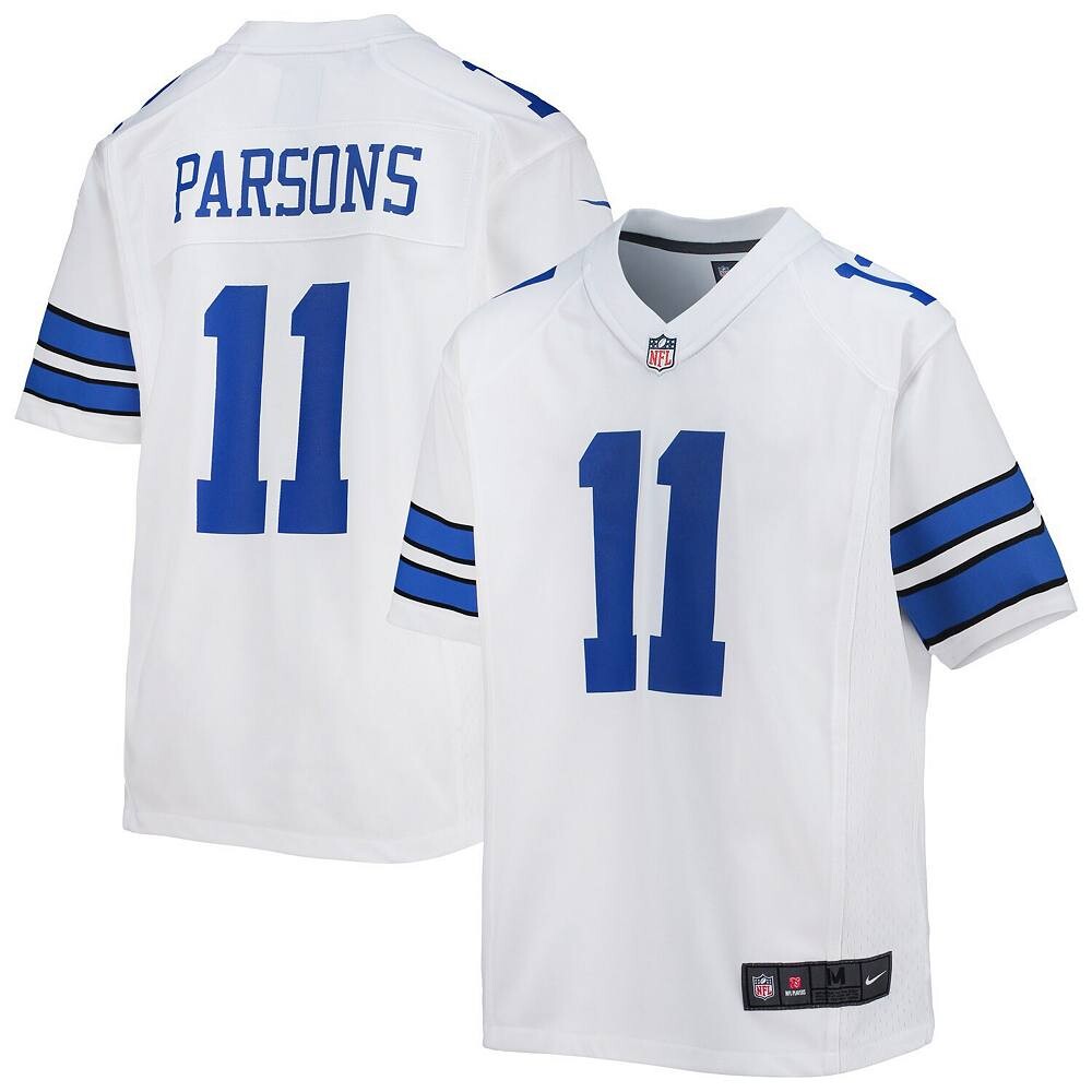Молодежная игровая майка Nike Micah Parsons White Dallas Cowboys, цвет Cow White
Молодежная игровая майка Nike Micah Parsons White Dallas Cowboys, цвет Cow White