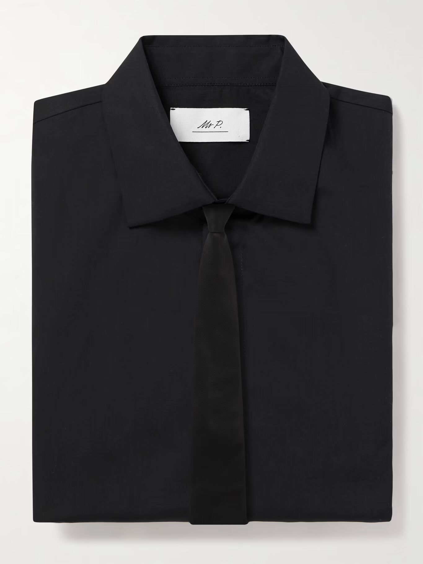 Рубашка из делового хлопка и поплина MR P., черный
Рубашка из делового хлопка и поплина MR P., черный