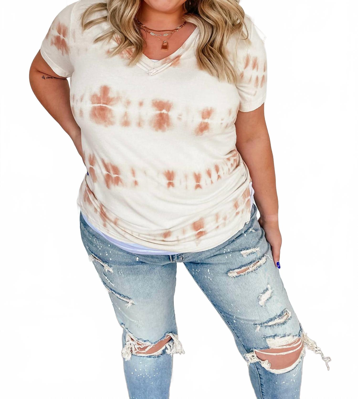 Футболка Sierra в полоску с эффектом тай-дай - плюс размер, розовый POL
Футболка Sierra в полоску с эффектом тай-дай - плюс размер, розовый POL