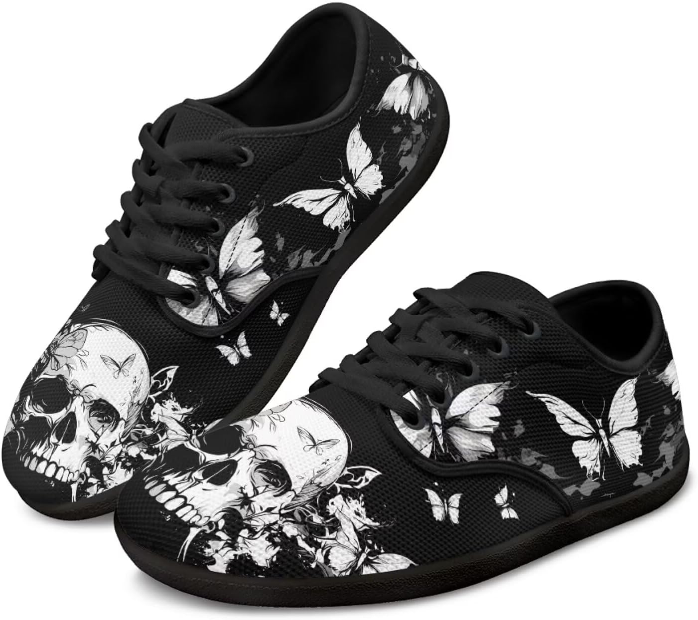 Кроссовки Binienty с шнуровкой для женщин и мужчин, с нулевой посадкой, босоножки, широкая подошва, плоская подошва, Skull Floral Butterfly
Кроссовки Binienty с шнуровкой для женщин и мужчин, с нулевой посадкой, босоножки, широкая подошва, плоская подошва, Skull Floral Butterfly