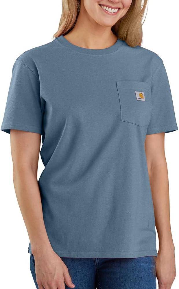 Carhartt женская футболка с карманом, свободный крой, плотная ткань, короткий рукав, Thundercloud Heather
Carhartt женская футболка с карманом, свободный крой, плотная ткань, короткий рукав, Thundercloud Heather