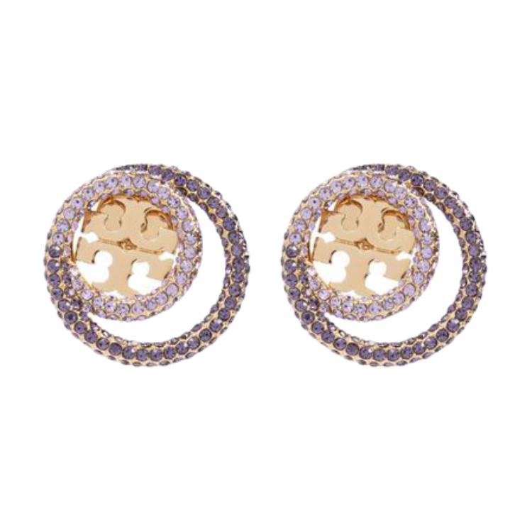 Tory Burch Серьги с двойным кольцом, украшенные инкрустацией
Tory Burch Серьги с двойным кольцом, украшенные инкрустацией