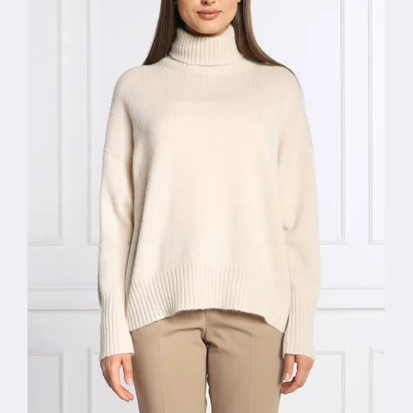 Шерстяная водолазка стандартного кроя с добавлением шелка Peserico, бежевый
Шерстяная водолазка стандартного кроя с добавлением шелка Peserico, бежевый