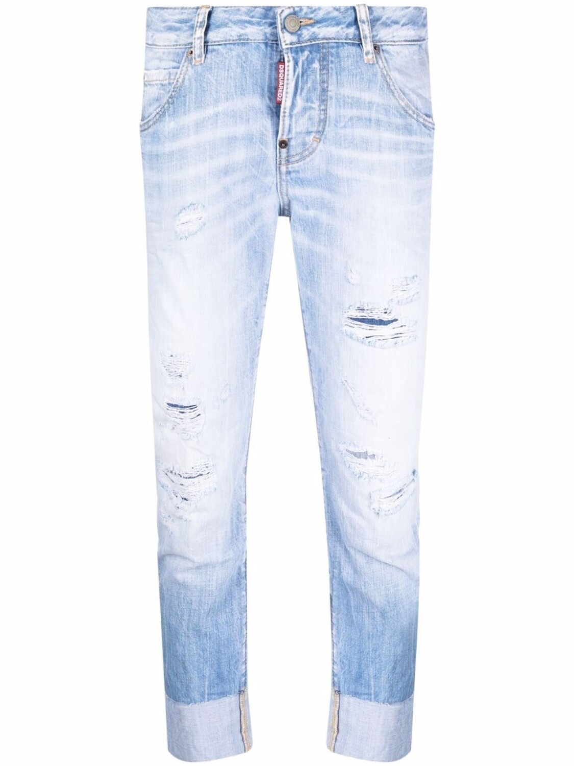 DSQUARED2 укороченные джинсы с эффектом потертости, синий
DSQUARED2 укороченные джинсы с эффектом потертости, синий