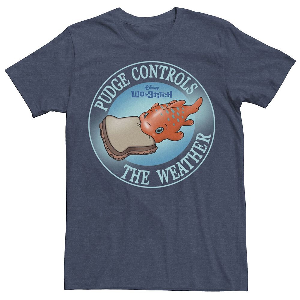 Мужская футболка Disney's Lilo & Stitch Pudge Controls The Weather Licensed Character, цвет Navy Heather
Мужская футболка Disney's Lilo & Stitch Pudge Controls The Weather Licensed Character, цвет Navy Heather
