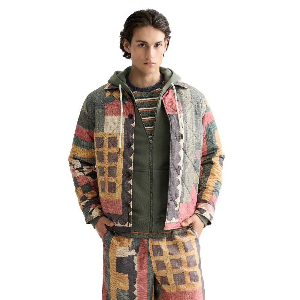 Куртка-рубашка с принтом "Виски и содовая" в стиле пэчворк с изображением гор Scotch & soda, бежевый
Куртка-рубашка с принтом "Виски и содовая" в стиле пэчворк с изображением гор Scotch & soda, бежевый