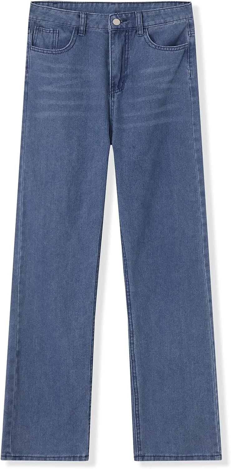 Женские джинсы Stretchy Button High Waist Loose Fit Straight Leg с карманами Skayqhcw
Женские джинсы Stretchy Button High Waist Loose Fit Straight Leg с карманами Skayqhcw