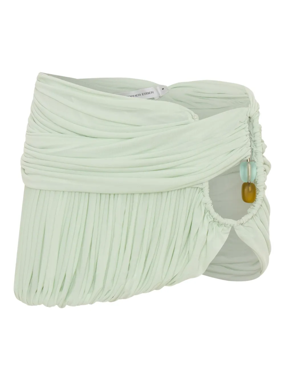 Плиссированная мини-юбка Christopher Esber, зеленый
Плиссированная мини-юбка Christopher Esber, зеленый