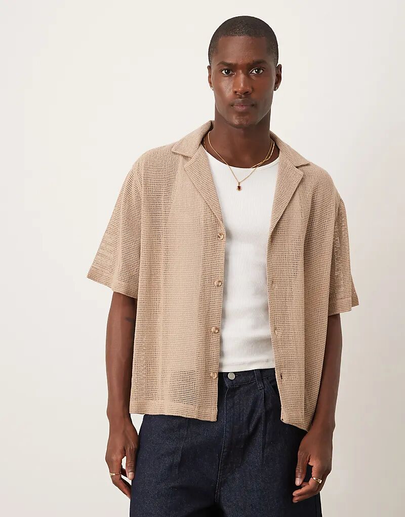 Рубашка свободного кроя с глубоким фактурным рисунком ASOS DESIGN цвета «камень»
Рубашка свободного кроя с глубоким фактурным рисунком ASOS DESIGN цвета «камень»