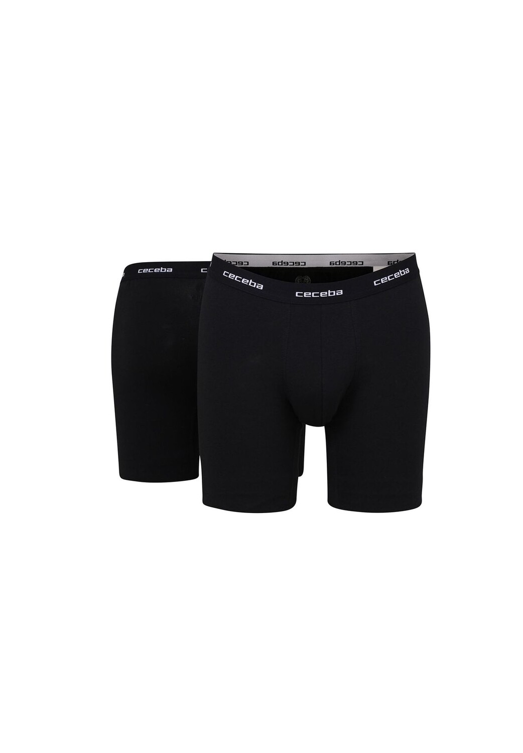 Мужские шорты, 2 шт. - боксеры, базовые, однотонные ceceba, черный 
Мужские шорты, 2 шт. - боксеры, базовые, однотонные ceceba, черный