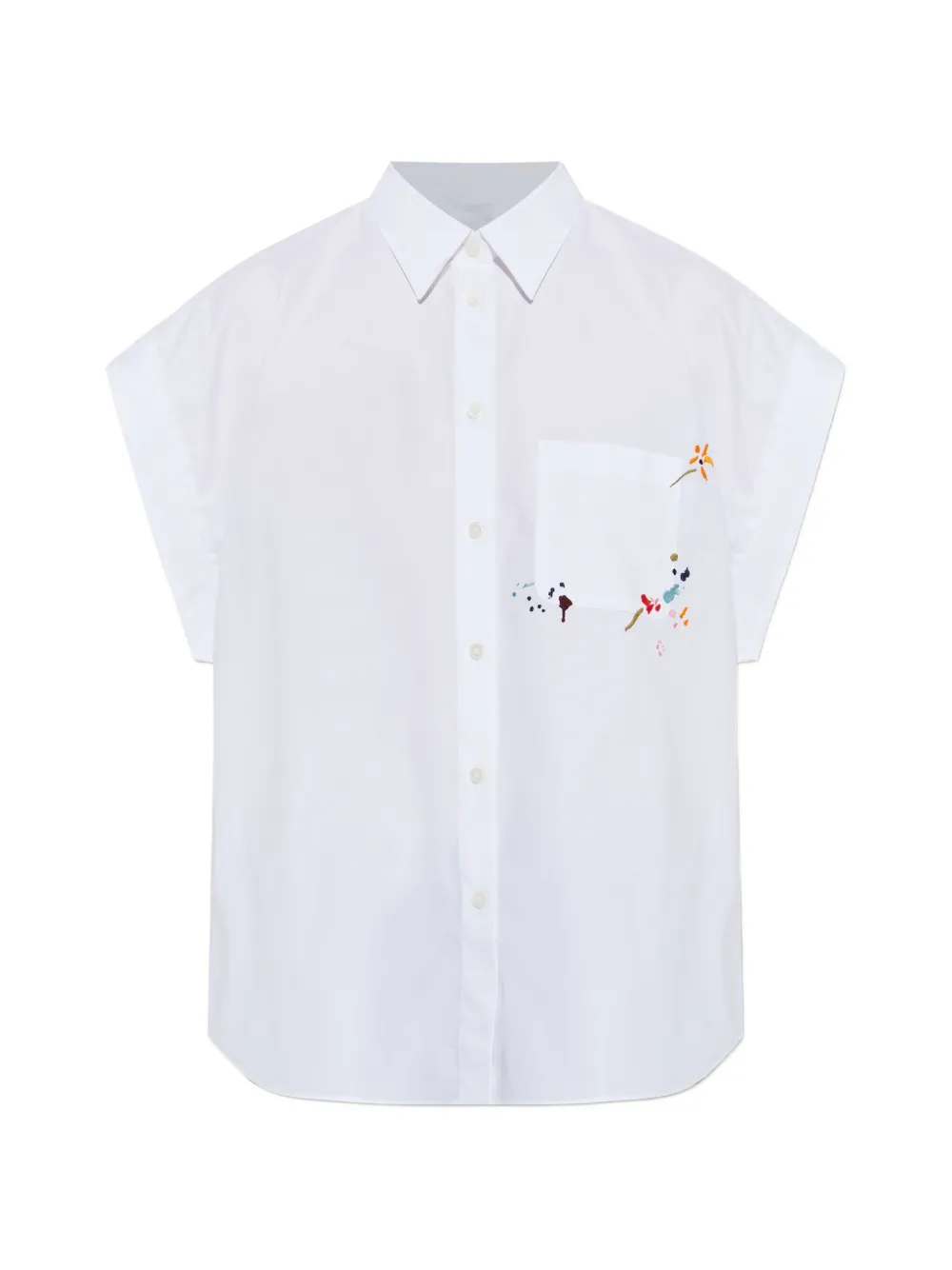 Рубашка с цветочной вышивкой Ps Paul Smith, белый
Рубашка с цветочной вышивкой Ps Paul Smith, белый