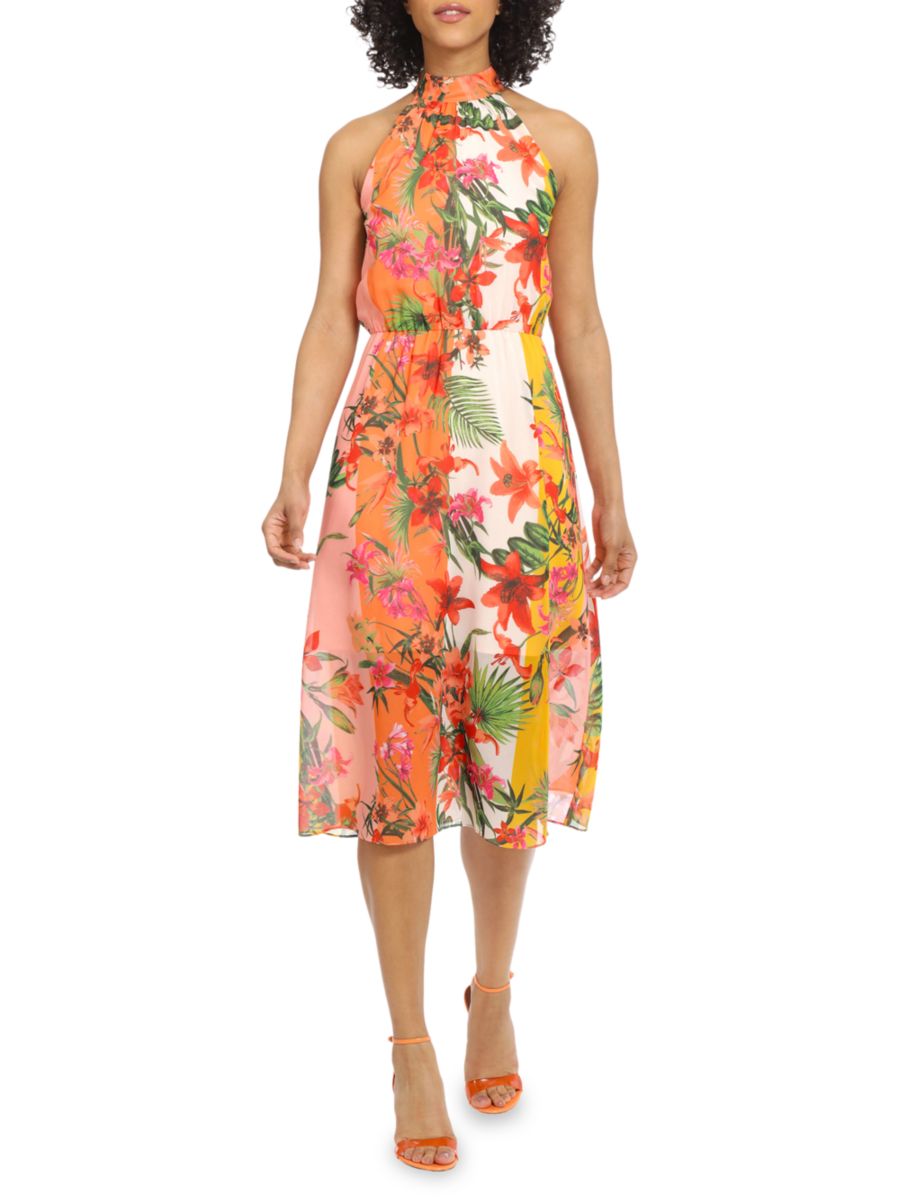 Платье-футляр с цветочным принтом и расклешенной юбкой Maggy London, оранжевый
Платье-футляр с цветочным принтом и расклешенной юбкой Maggy London, оранжевый