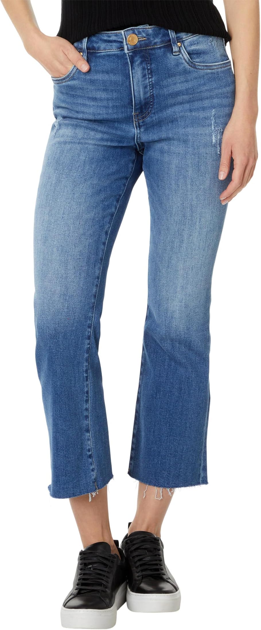 Джинсы KUT from the Kloth Kelsey High-Rise Fab Ab Ankle Flare With Raw Hem In Perceptual, Perceptual 1
Джинсы KUT from the Kloth Kelsey High-Rise Fab Ab Ankle Flare With Raw Hem In Perceptual, Perceptual 1