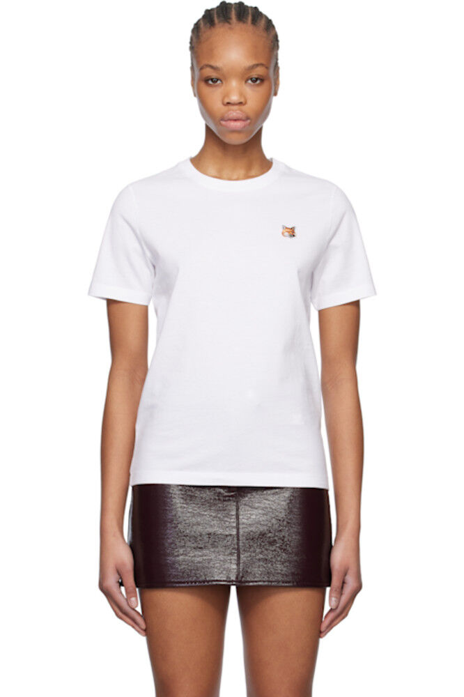 Футболка с нашивкой в виде головы белой лисы Maison Kitsuné
Футболка с нашивкой в виде головы белой лисы Maison Kitsuné