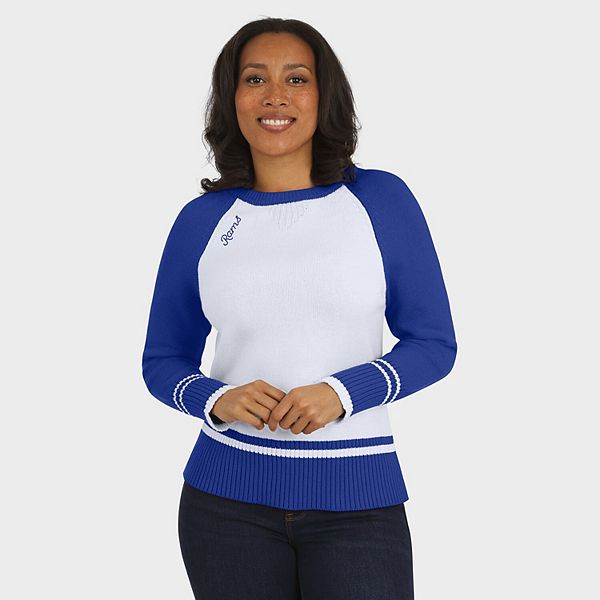 Женский свитер с реглан и цветными блоками los angeles rams белый/royal Wear By Erin Andrews
Женский свитер с реглан и цветными блоками los angeles rams белый/royal Wear By Erin Andrews
