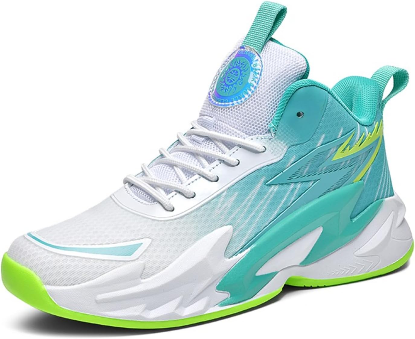 Мужские кроссовки для баскетбола с высокой платформой, сетчатой дышащей поверхностью, шнуровкой, амортизирующей стелькой, поддержкой щиколотки, противоскользящей подошвой, для спорта Netehadi, белый/зеленый
Мужские кроссовки для баскетбола с высокой платформой, сетчатой дышащей поверхностью, шнуровкой, амортизирующей стелькой, поддержкой щиколотки, противоскользящей подошвой, для спорта Netehadi, белый/зеленый