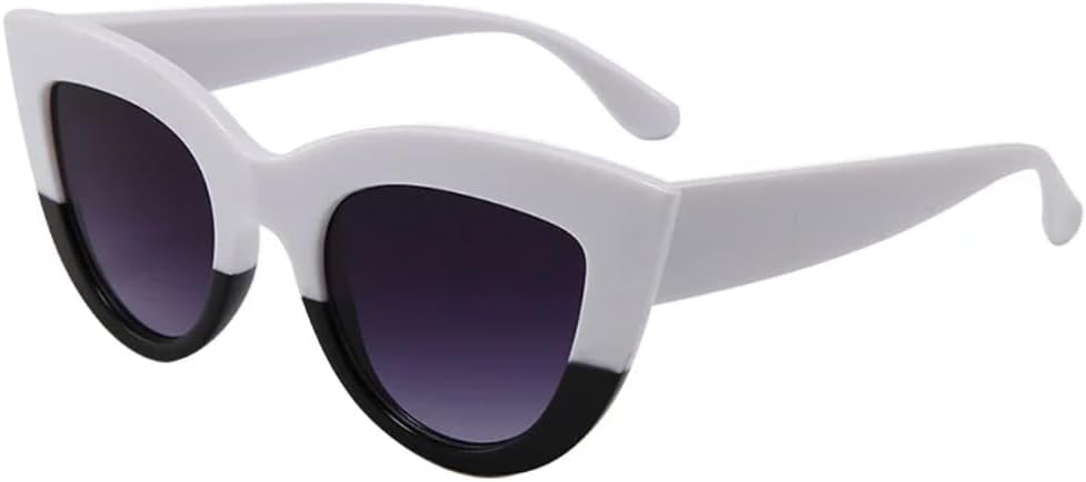 Ретро-солнцезащитные очки «кошачий глаз» для женщин, защита от УФ-излучения UV400, металлическая петля, модные линзы с градиентным зеркальным покрытием UUPTTPL, White Black Grey
Ретро-солнцезащитные очки «кошачий глаз» для женщин, защита от УФ-излучения UV400, металлическая петля, модные линзы с градиентным зеркальным покрытием UUPTTPL, White Black Grey