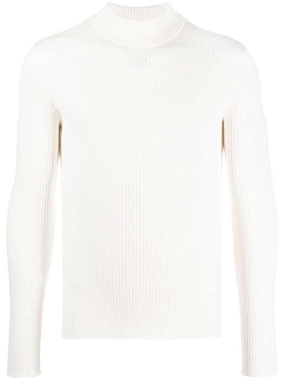 Джемпер с высоким воротником Courrèges, белый
Джемпер с высоким воротником Courrèges, белый