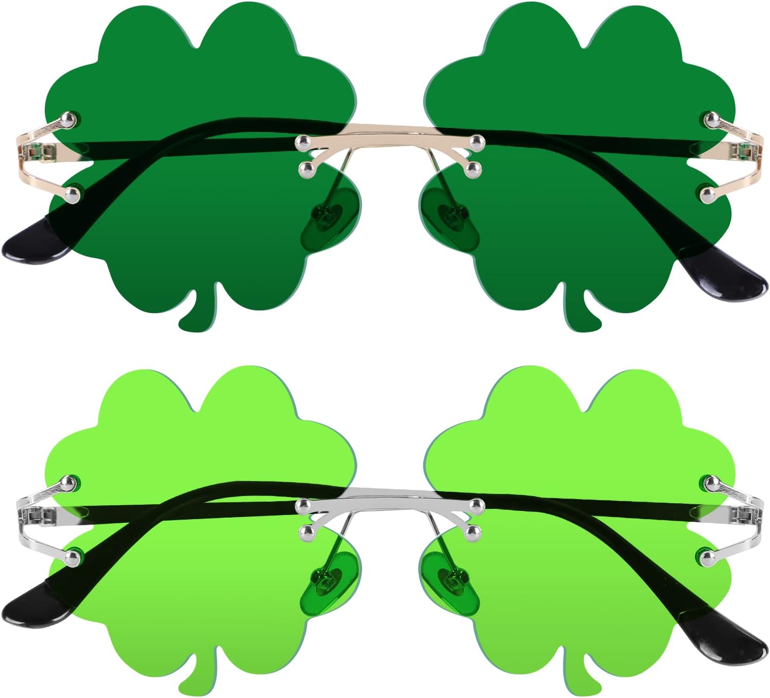 Солнцезащитные очки Wzerry ко Дню Святого Патрика для женщин и мужчин, ирландские солнцезащитные очки с клевером, зеленые очки с четырехлистным клевером для костюмированной вечеринки, Four Leaf Clover Dark Green/Clover Light Green
Солнцезащитные очки Wzerry ко Дню Святого Патрика для женщин и мужчин, ирландские солнцезащитные очки с клевером, зеленые очки с четырехлистным клевером для костюмированной вечеринки, Four Leaf Clover Dark Green/Clover Light Green