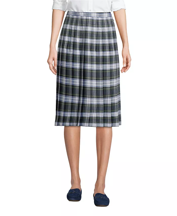 Женская плиссированная юбка в клетку ниже колена Lands' End, белый
Женская плиссированная юбка в клетку ниже колена Lands' End, белый