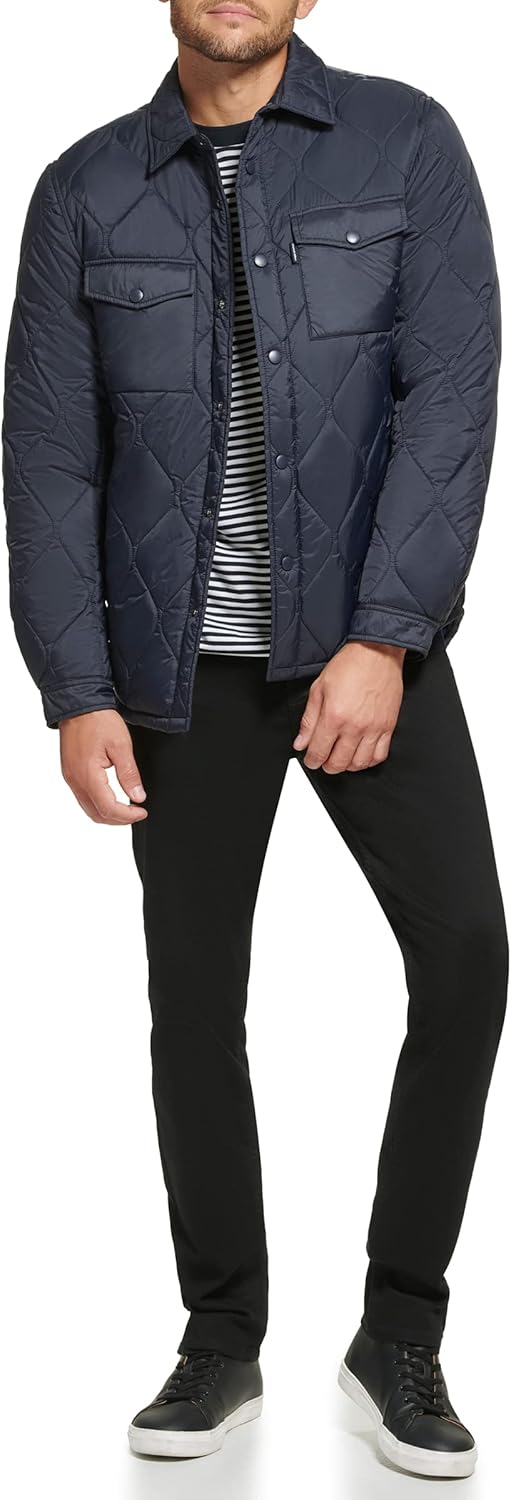 Мужская стеганая куртка Calvin Klein Diamond, Shacket Navy
Мужская стеганая куртка Calvin Klein Diamond, Shacket Navy