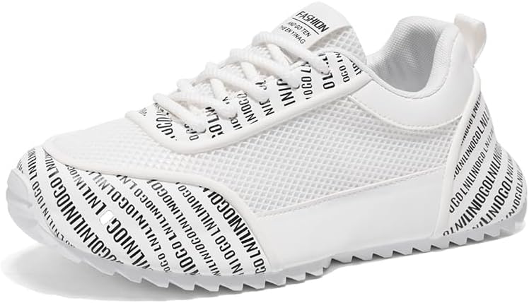 Мужские кроссовки IGZBIBG на шнуровке с толстой подошвой, легкие, с сетчатым верхом, дышащие и устойчивые к запаху, подходят для повседневной носки, прогулок и бега, белый
Мужские кроссовки IGZBIBG на шнуровке с толстой подошвой, легкие, с сетчатым верхом, дышащие и устойчивые к запаху, подходят для повседневной носки, прогулок и бега, белый