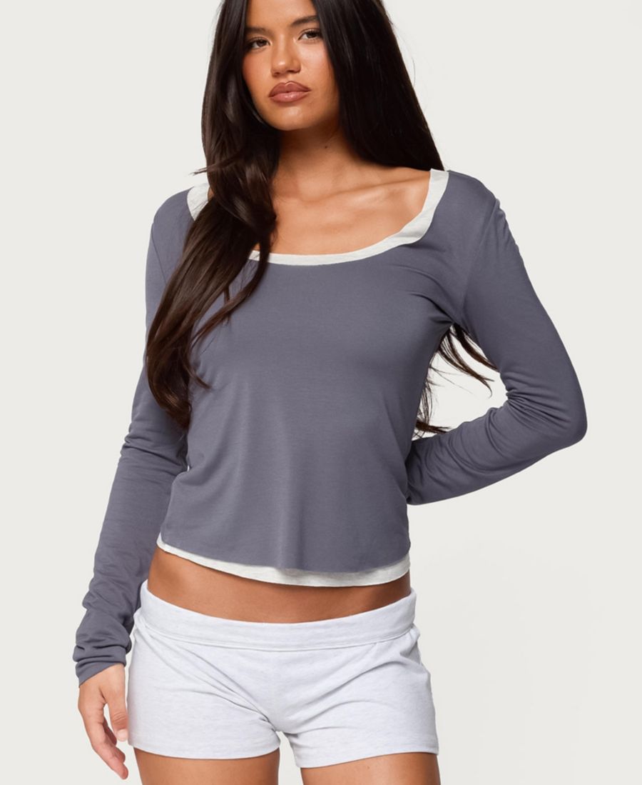 Женская блузка Orella с контрастными многослойными рукавами Edikted, Navy
Женская блузка Orella с контрастными многослойными рукавами Edikted, Navy