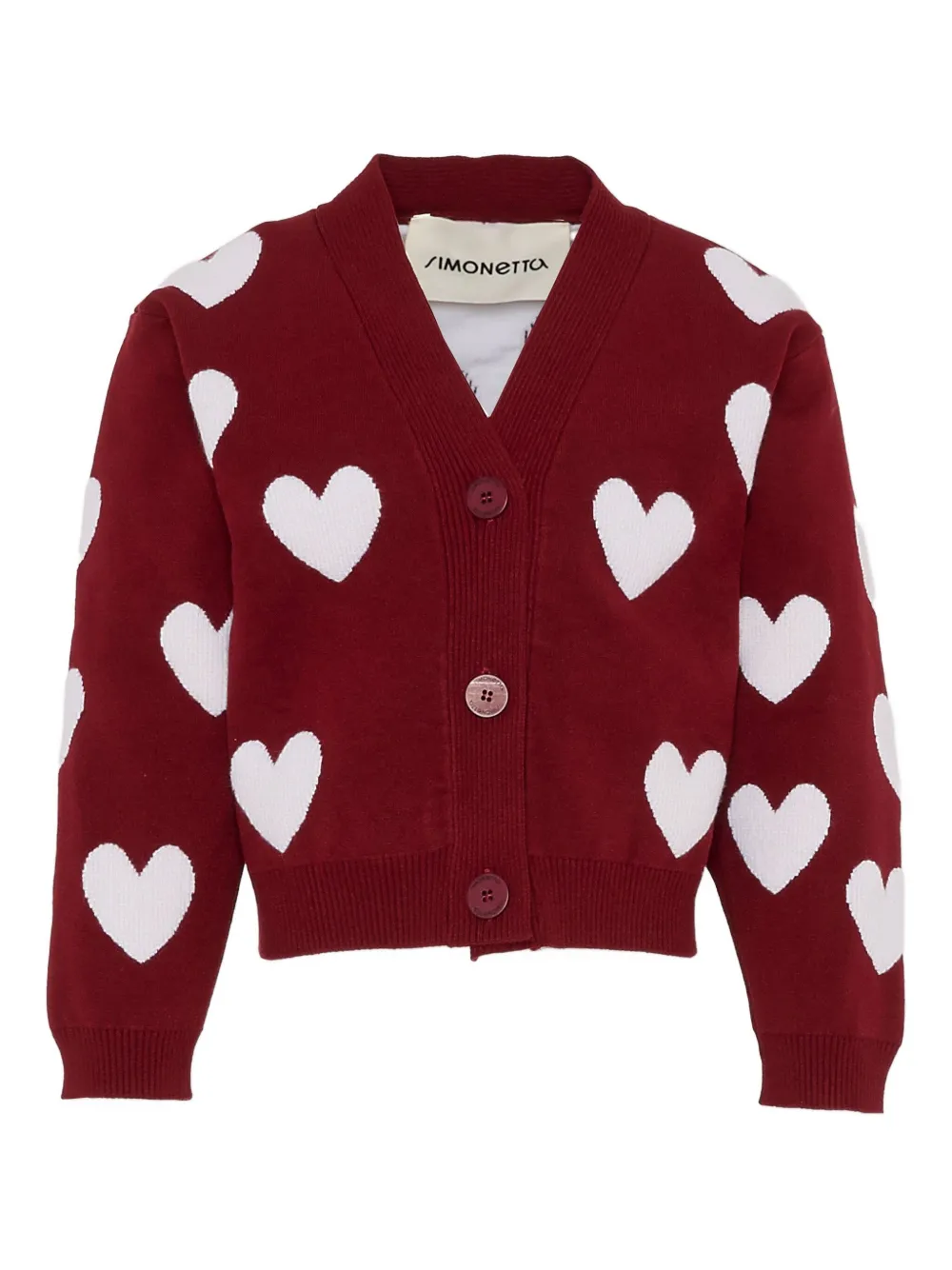 Кардиган с сердечным мотивом Simonetta, красный
Кардиган с сердечным мотивом Simonetta, красный